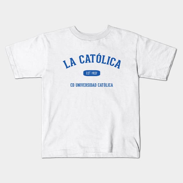 Club Deportivo Universidad Catolica Kids T-Shirt by CulturedVisuals